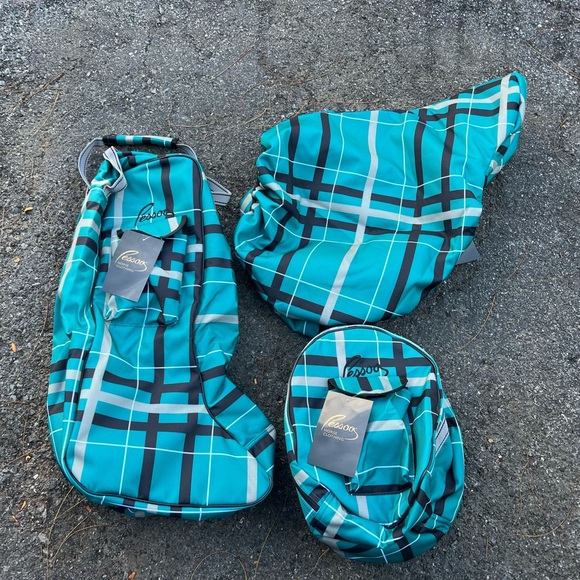 Pessoa bag set: helmet , saddle cover and tall boot bag - Picture 2 of 5